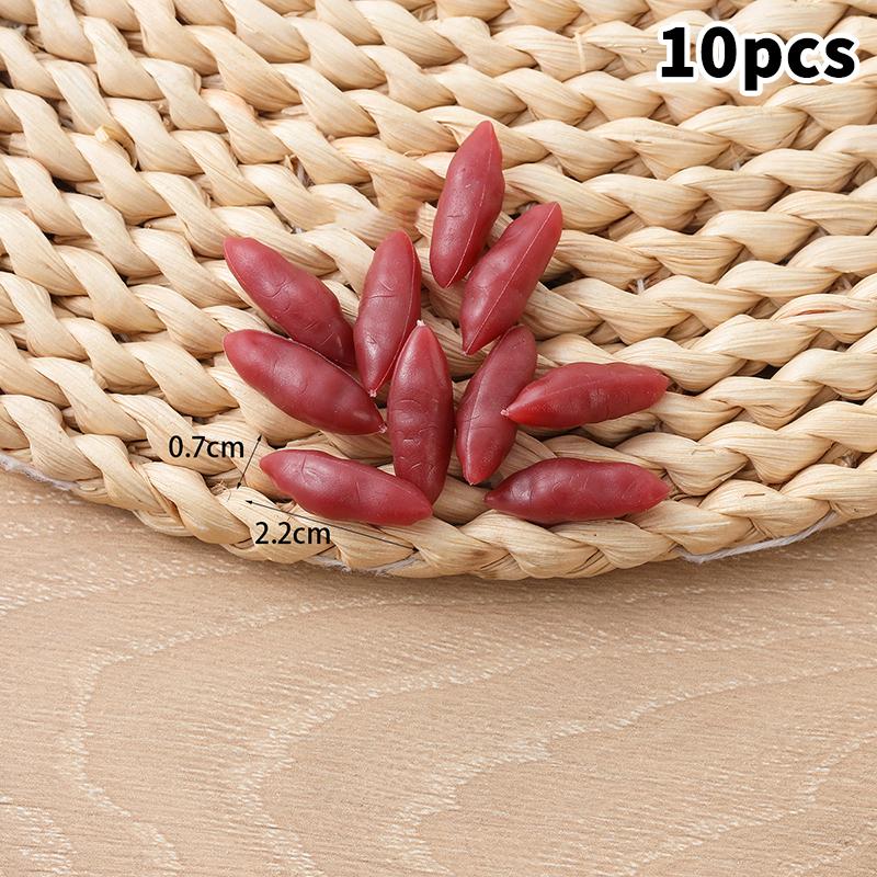 10Pcs Mini Artificial Vegetables Chili Cabbage Edamame Cucumber And So On Home Kitchen Decoration Holiday Gift