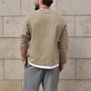Men'S Button Up Long Sleeved Fashionable Casual Sports Top