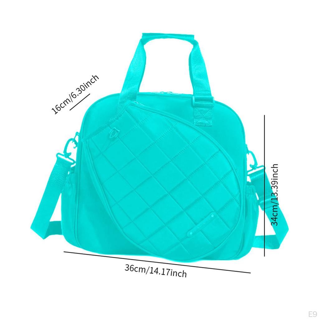 Portable Tennis and Badminton Racket Carrier with Water Bottle Slot