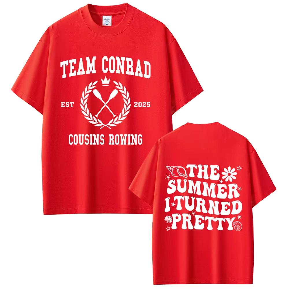 

TV Play The Summer I Turned Pretty Team Conrad Cousins Beach Print Tshirt Unisex Women Casual Cotton Vintage Short Sleeve T Shirt S
