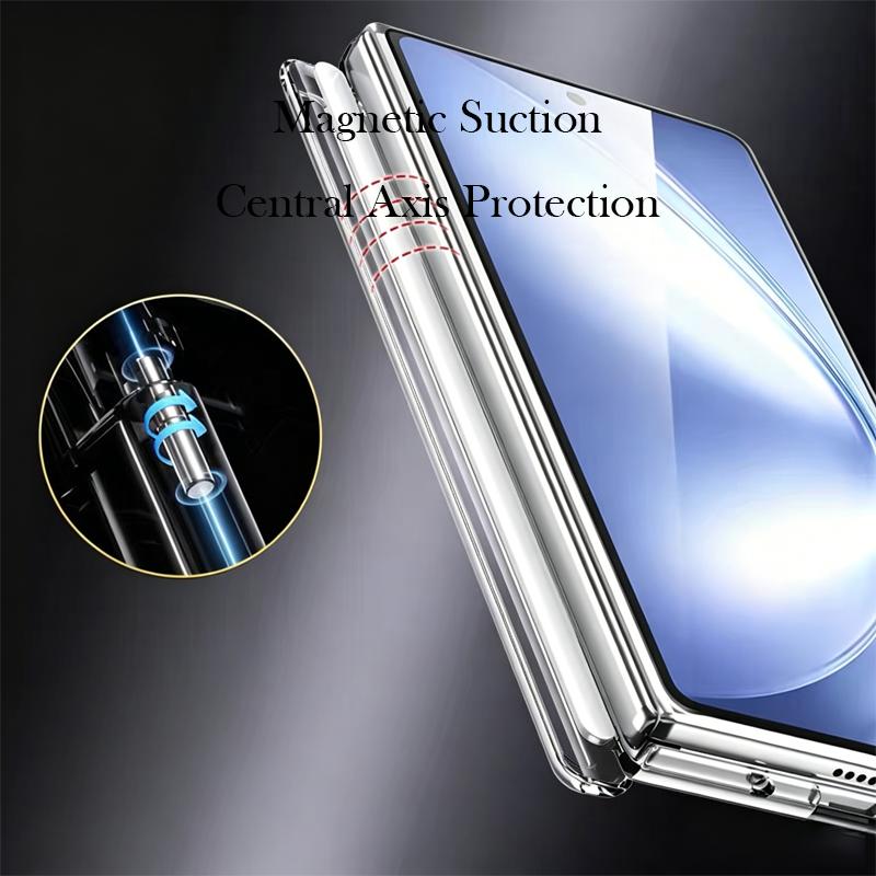 ESCASE Case For VIVO X Fold 6 Wireless Charging Back Cover Case for VIVO X FOLD 6