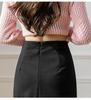 High Waist Irregular A-line Woolen Skirt - Autumn/Winter 2025