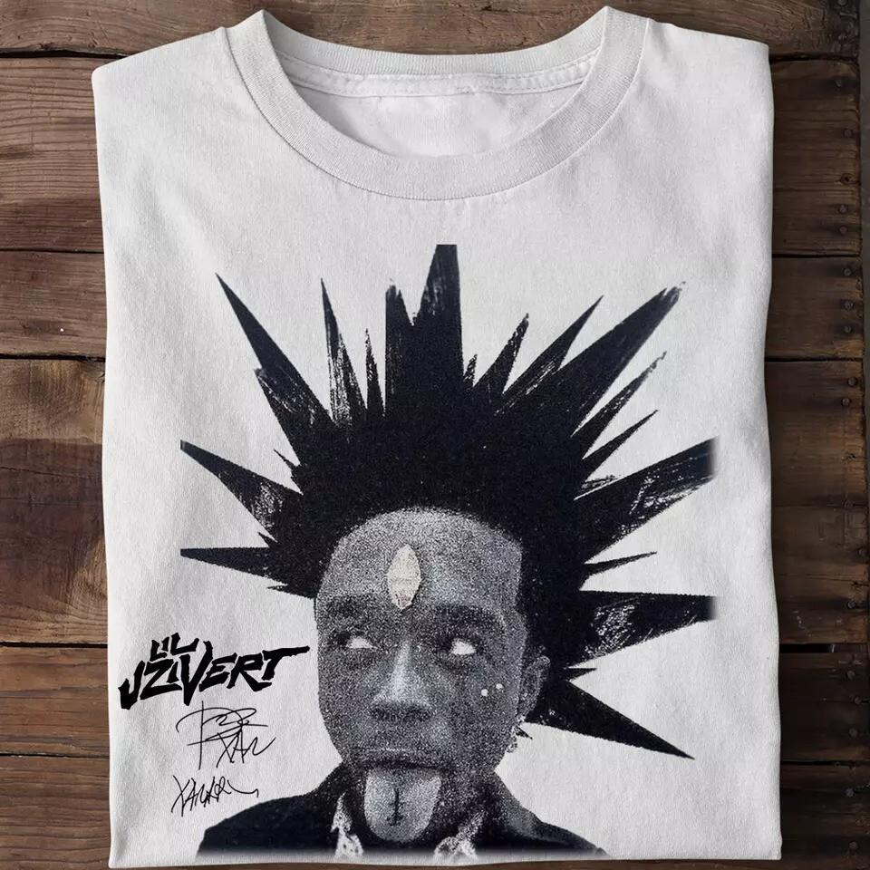 

Новая Популярная Hip Hop Футболка Lil Uzi Vert Подарок для Фаната Белая S-2345XL Футболка Унисекс S