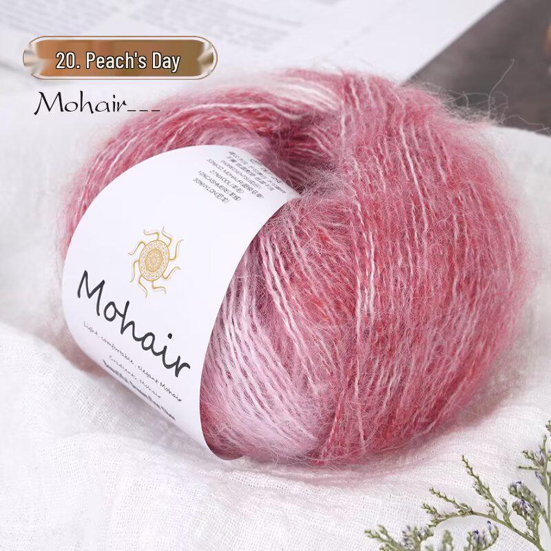 Gradientní melírovaná mohérová příze - 25g, Jemné pletení a háčkování, Doprava zdarma na celé balíčky