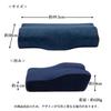 Refreshing Memory Foam Pillow with 3D Structure, Clean and Comfortable, Navy