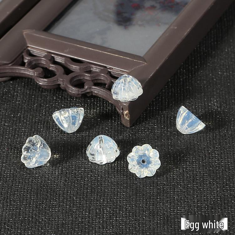 Lotus Pod Hairpin: Ancient Style, Imitation Jade, Lotus Pod Jewelry Loose Beads, DIY Glass Earring Materials