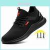 Men's Steel Toe Safety Shoes Breathable And Lightweight Puncture-proof Boots