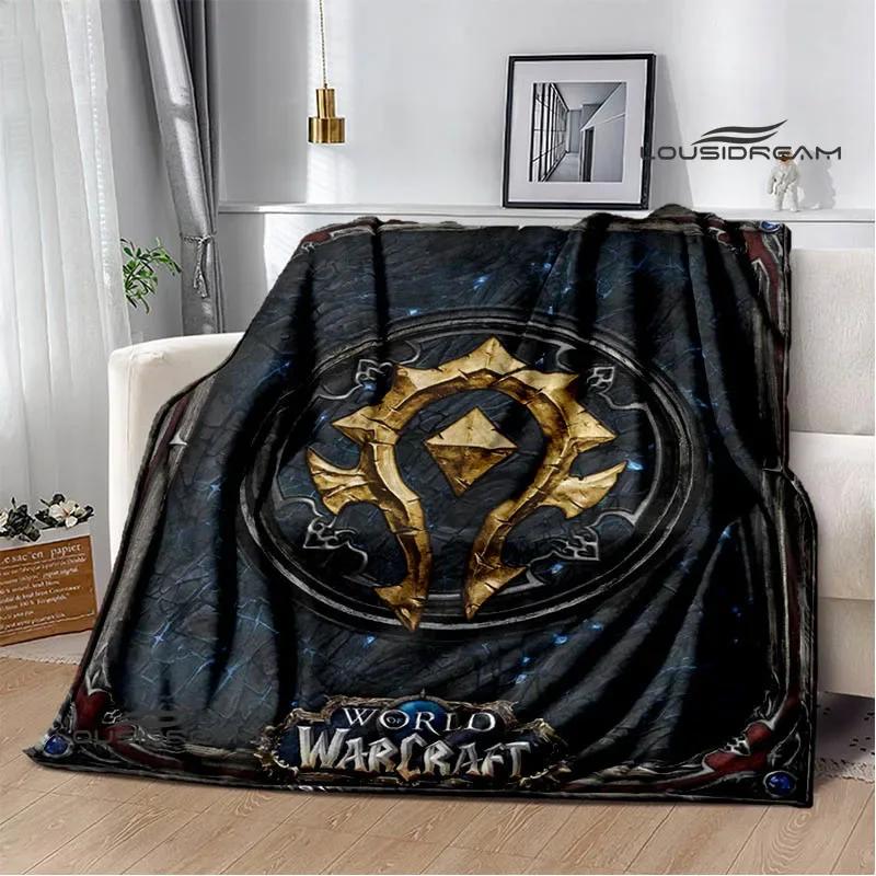 Game World of Warcraft Printed Blanket Kids Warm Blanket Flannel Soft and Comfortable Blanket Home travel blanket birthday gift