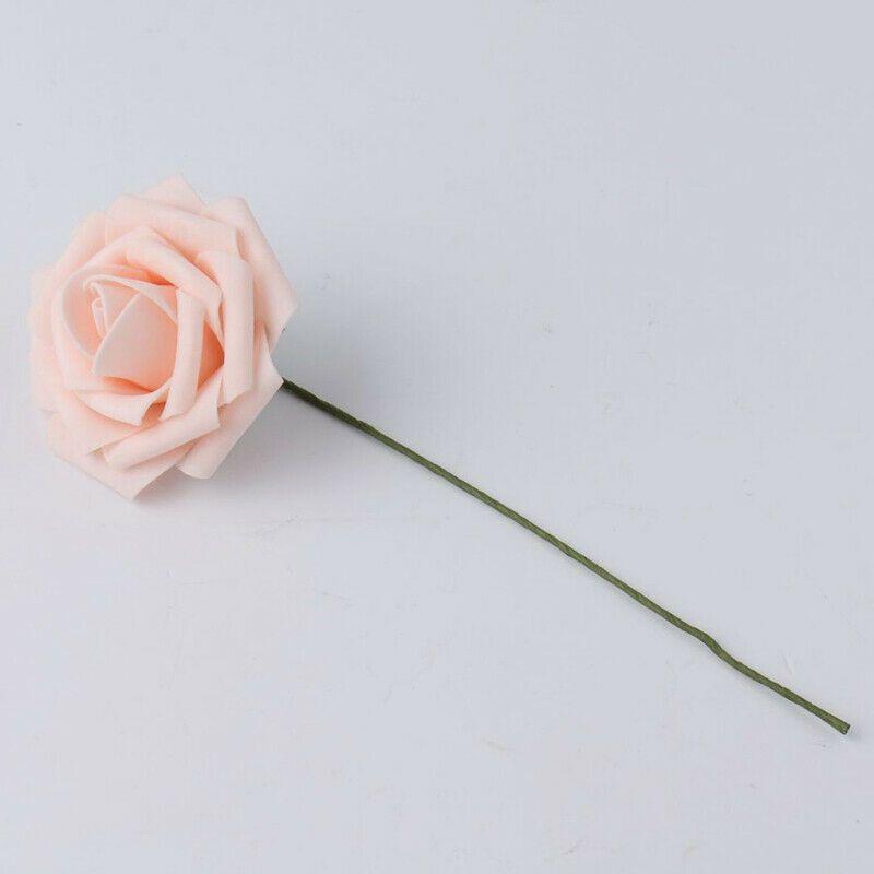 Привлекательные 50 шт. Искусственных Роз Разнообразных Цветов, Идеально Подходят для Свадебного и Праздничного Декора Pink Champagne,50pcs