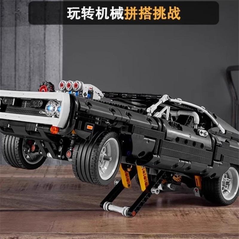 Compatibile con LEGO 42111 Fast and Furious Dodge Charger Muscle Auto Sportiva Giocattolo da Costruzione