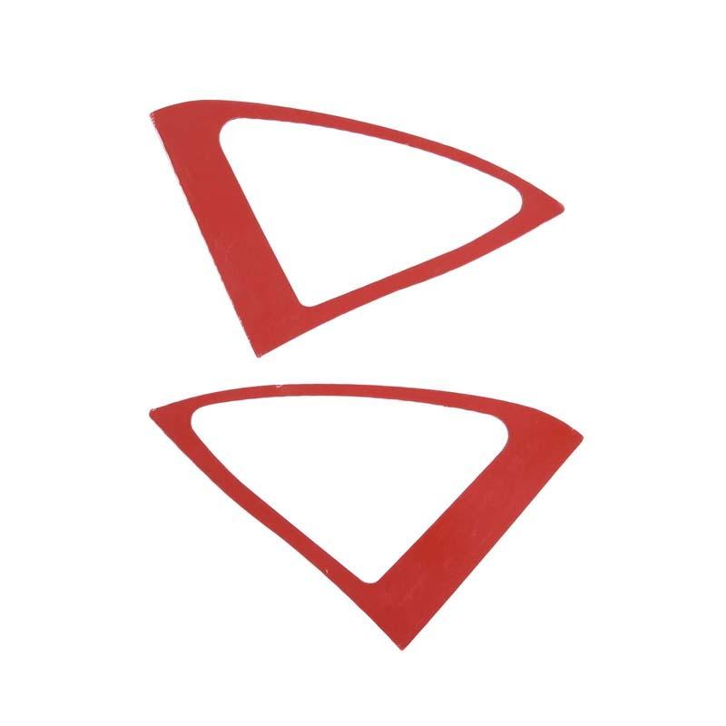 For Jaguar F-TYPE 2013- Soft Carbon Fiber Car A-pillar Horn Frame Decoration Sticker Car Interior Accessories