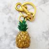 Cute Fruit Pineapple Keychain Pendant Creative Design Metal Fruit Bag Decoration Car Key Handmade Pendant Gift