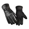 Keep Warm Men Leather Mittens Multifunction Driving Gloves Gift Winter Ski Gloves  Cycling