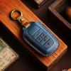 High-Quality Handmade Senna Cowhide Key Cover for Toyota Alpha