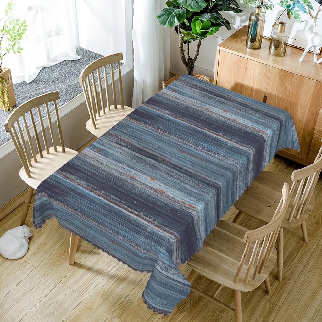 Holzmaserung Tischdecke Natürlich Rustikal Rechteckiger Tisch Holzstruktur Wasserdicht Esstischdeko Für Küche Party Heimdeko