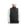 Anta Training Series Solid Color Logo Print Zipper Stand Collar Thick Warm Vest Men Vest Black 152247965-2