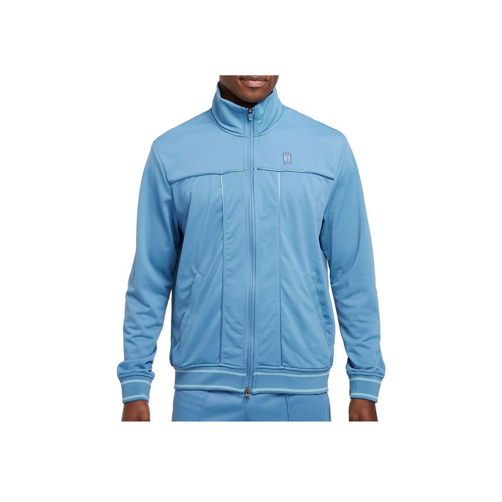 Nike Court Fleece Tennis Loose Versatile Jacket Men Jackets Aegean-Storm-Blue Denim-Blue-Green DC2566-430