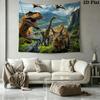 Dinosaur Wall Tapestry Aesthetic Wall Hanging Printed Fabric Blanket Decorative Tapestries for Bedroom Living Room Home Decor