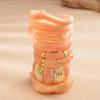 Irregular Pink Acrylic Openning Bangles for Women Personality Sweet Smudging Cuff Bracelet Smooth Resin Wristband