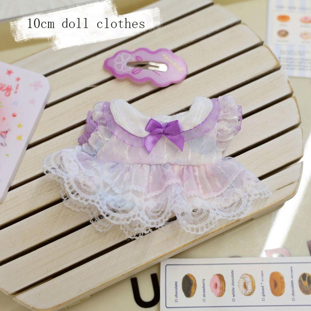 For 17cm Mini Doll Labubu Doll Clothing Toys Cute Mini Plush Doll Clothing Accessories Dress