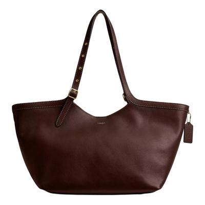 Gramercy 35 Ciondolo Logo Chiusura Magnetica Borsa Tote in Pelle Granata Donna tote Acero CAM00-B4MPL