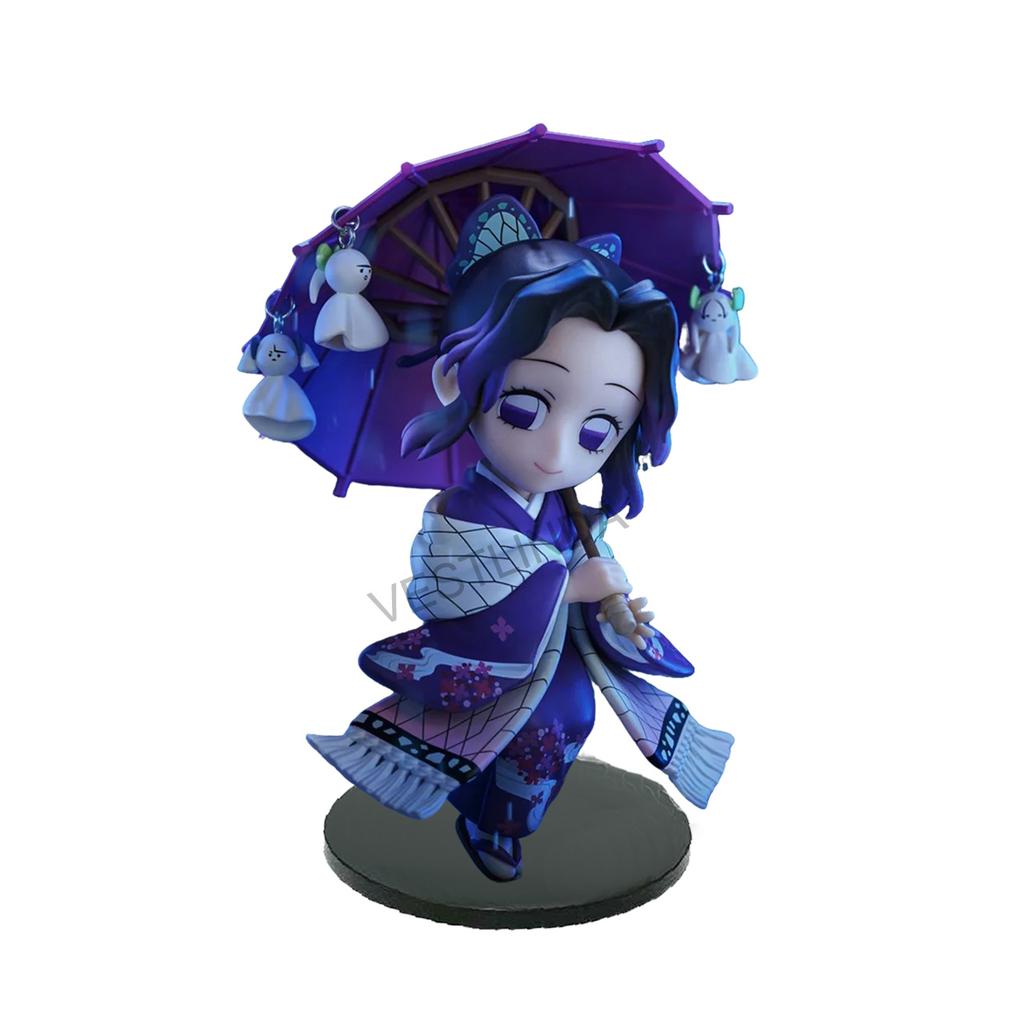 1/12PCS Ghost Slayer Blade Plum Rain Series Blind Box PVC Cute Humanoid Doll Anime Peripheral Collection Model Blind Box Gifts