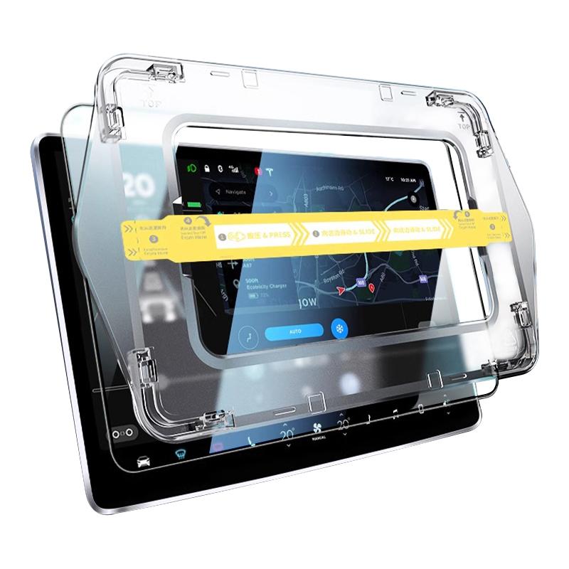 

For Tesla Model 3 Car Center Console Screen Protector 0.26mm 2.5D Film with Easy Installation Tool Type A