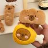 1-10PCS Adorable Capybara Plushie Keyring Funny Bread Topper Anime Style Fluffy Hanging Toy Cute Food Decor For Teens