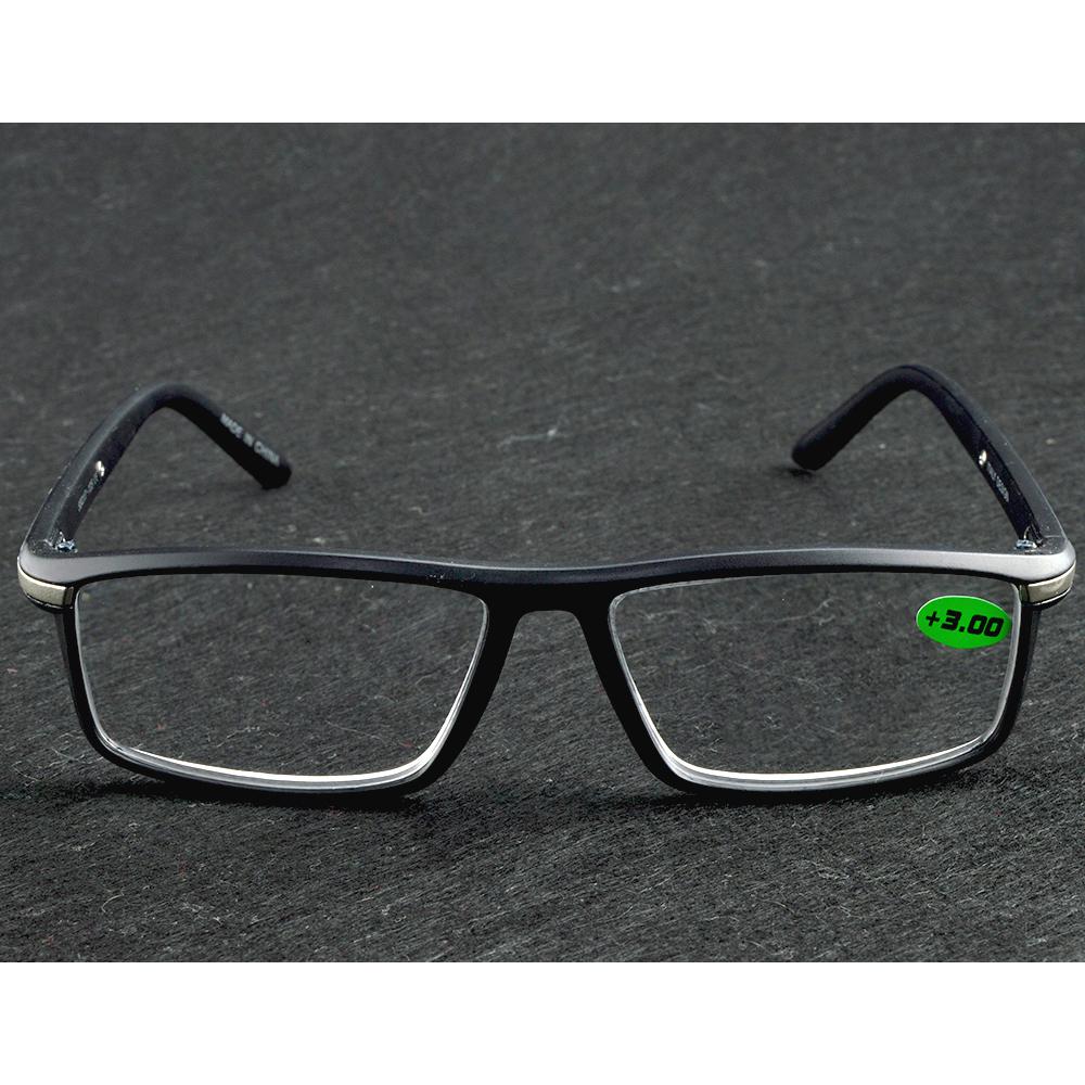 Full-rim High Quality Reaging Glasses Retro Vintage Rectangle Clear or Black Eyeglasses +1 +1.5 To +4