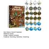 Advent Calendar 2025 24-Day Christmas Countdown Calendar with 24 Animal Ornaments Rustic 2D Acrylic Animal Hanging Decoration for Home Party Decor