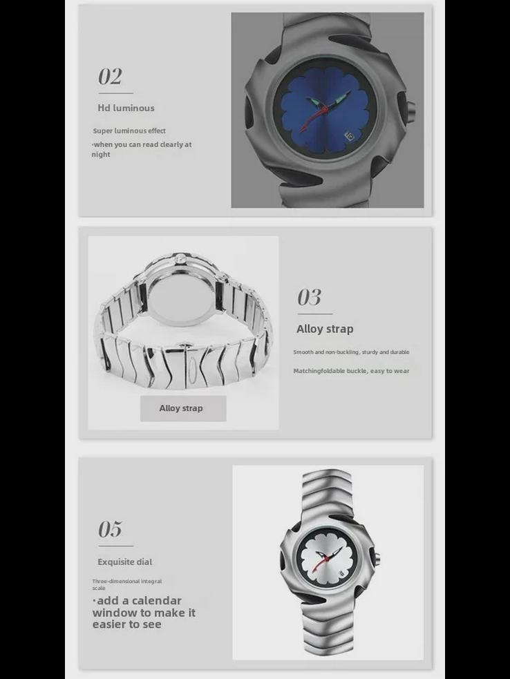 Y2K Mechanische Herrenuhr „Blade“ – Hochwertiges, einzigartiges Design, wasserdichte Eiche