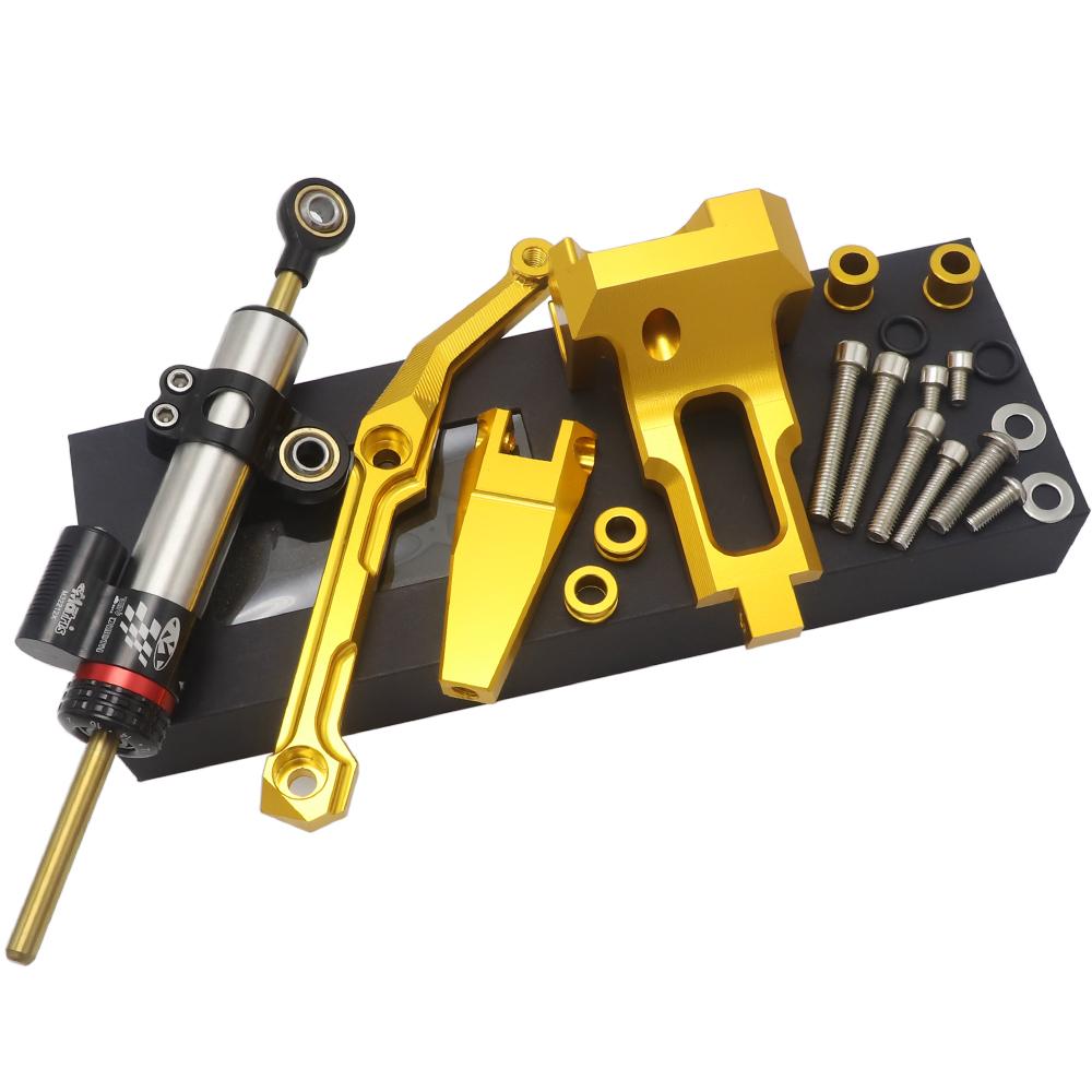 Motorcycle Stabilizer Steering Damper with Mounting Bracket Kit For Yamaha MT-09 Tracer MT 09 Tracer MT09 Tracer 2015-2017