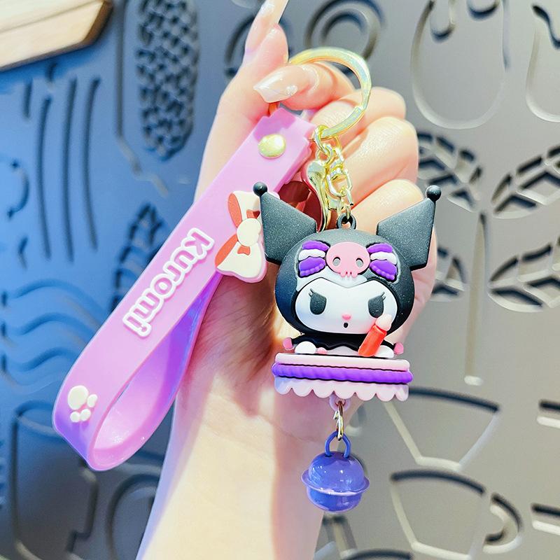 Cute Cartoon Skull Rabbit Keychain Exquisite Bag Pendant Couple Gift Claw Machine Prize For Women
