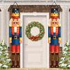 Christmas Nutcracker Shaped Door Couplet Navidad Natal Noel Wall Hanging Merry Christmas Decorations For Home 2025 New Year 2025