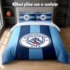 Manchester City Design Bed Bedding Set 1 Duvet Cover + 2 Pillowcases Soft Breathable Household Bed Linens