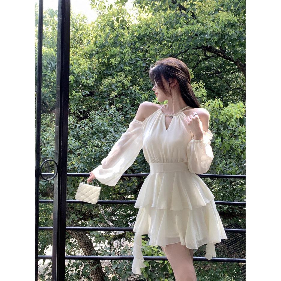 Gothic Goth Harajuku Sexy Slip Dress Ruffles Y2k Streetwear Dark Punk Cake Dresses Party Korean Fashion Summer