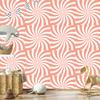 Wallpaper Hippie background coral, white and peach 50x1000
