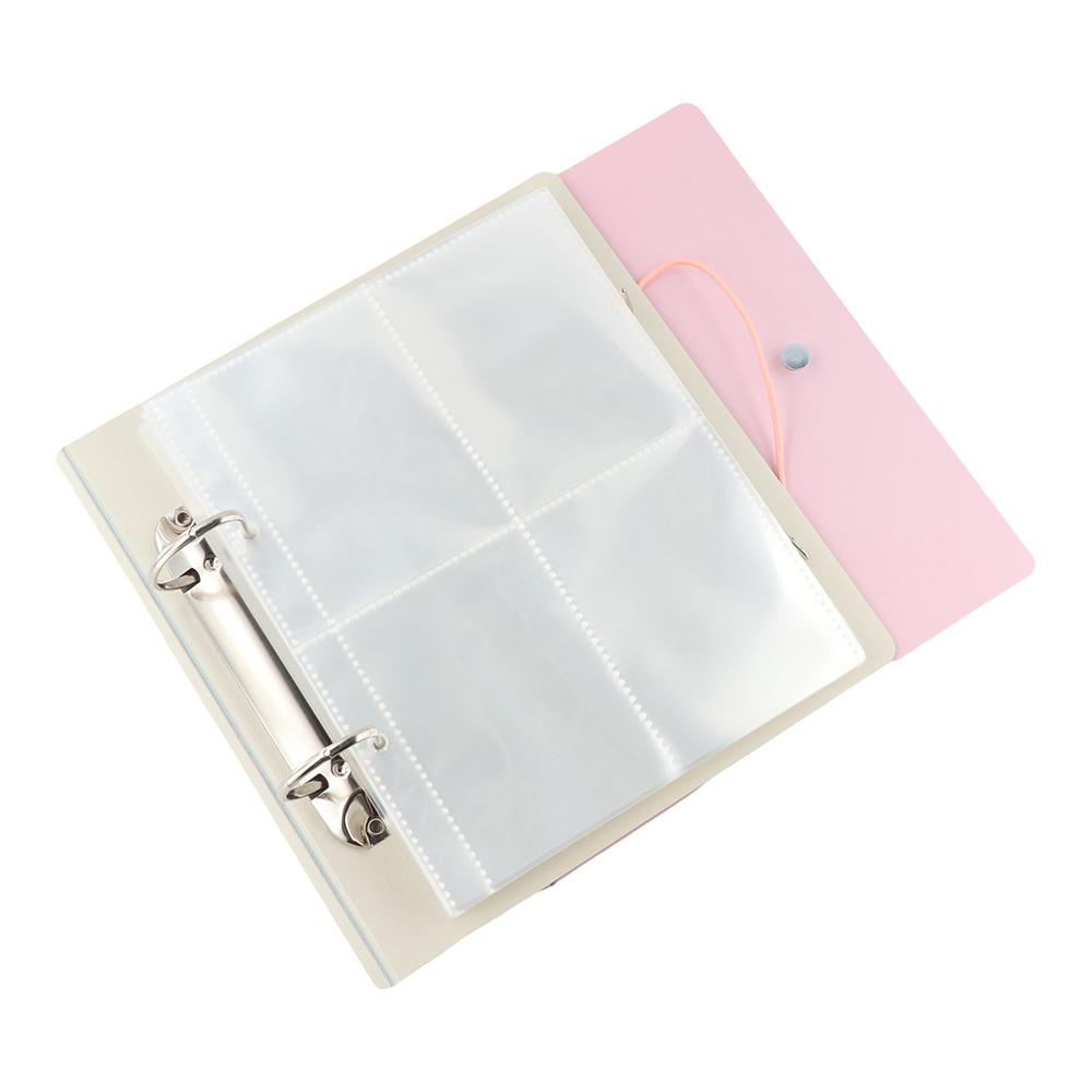 

Candy Color Photocard Collecting Four-box Grid Binder Photo Cards Photocard Binder Instant Photo чорний