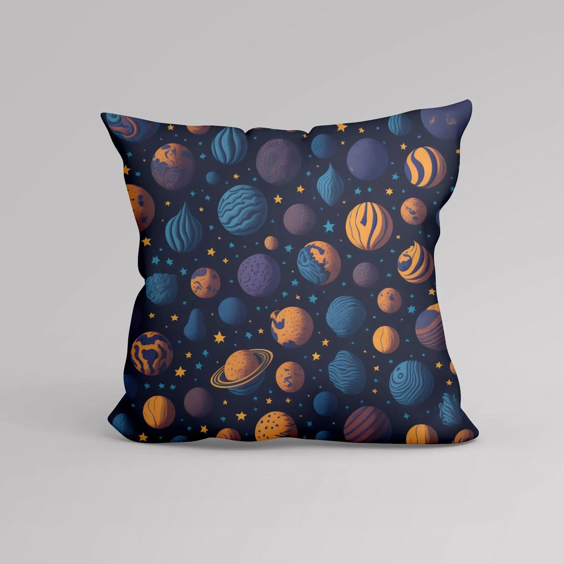 

Наволочка с цифровой печатью для гостиной, украшение для автомобиля, простая модная наволочка, наволочка с планетой 66x66cm слоновая кость