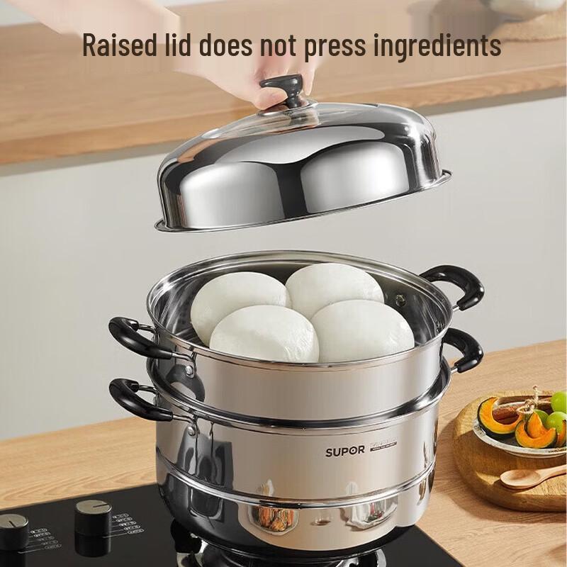 SUPOR Stainless Steel Double Layer Steamer Pot 26cm