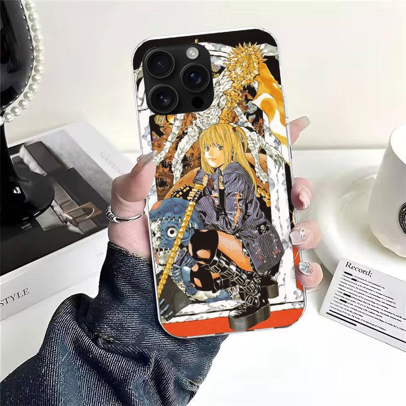 N-Note D-Death MisaMisa Soft Phone Case For IPhone 18 11 17 Air 16E 16 Pro Max 15 + 14 Plus 13 Mini 12 Apple 7 SE 8 Fundas Coque 11