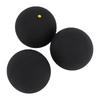3Pcs Squash Ball Combo Set Single Blue Dot Single Yellow Dot Double Yellow Dot for Professional Training Practice