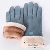 Neue Mode Handschuhe Herbst Winter Nette Pelzigen Warme Handschuhe Volle Finger Handschuhe Frauen Outdoor Sport Weibliche Handschuhe Bildschirm