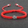 Trendige Jesus-Kreuz-Armbänder Für Männer Paare Handgemacht Rotes Seil Glücks-Geflecht Gebetsarmbänder Frauen Yoga Meditation Schmuck Homme