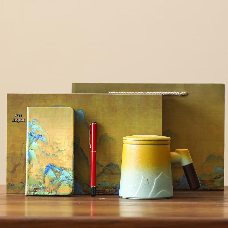 Qianli Jiangshan Chinese Landscape Office Gift Set