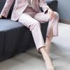 KAVON Women's Fashion Straight-Leg Slit Hem Casual Pants