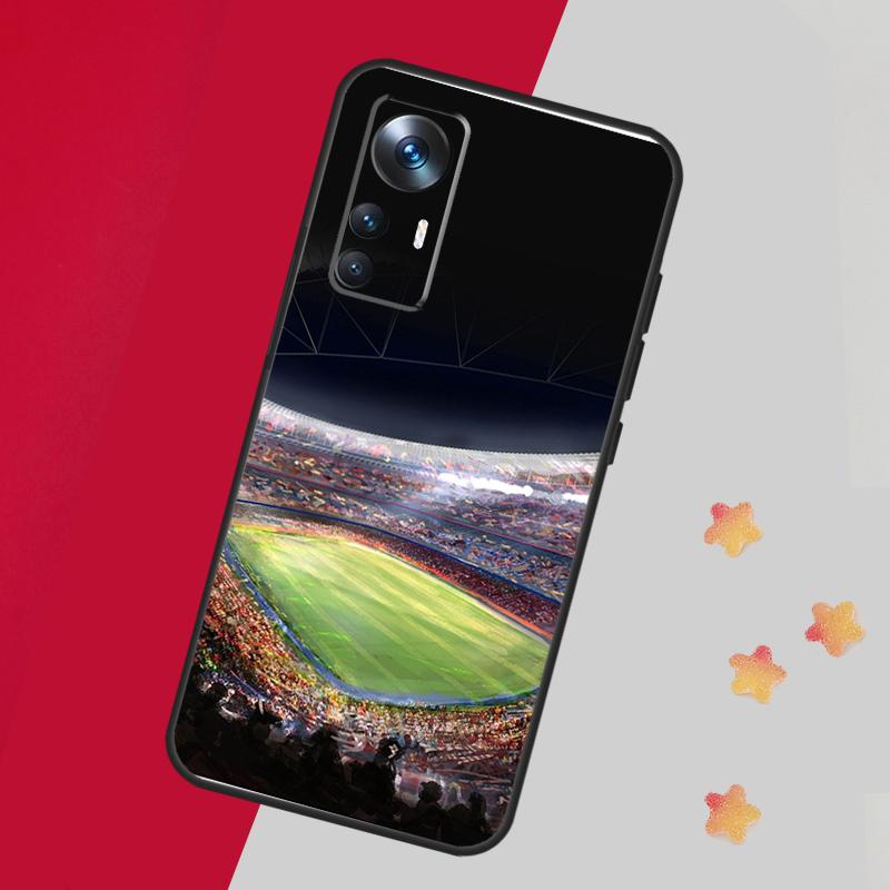 Soccer Stadium For POCO F5 X3 X5 Pro F3 F4 M5s X4 GT Case For Xiaomi 13 14 Pro 11T 12T 13T Pro 12 Lite 12X