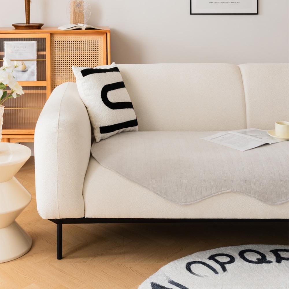 Non Slip Chenille Sofa Cover Protector Irregular Shape Universal for All Seasons Cushion Pad