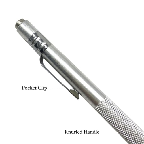 NEPAK Metal Scribe Tool, Tungsten Carbide Scriber Pen with Magnet for Machining, Engraving, and Welding (Includes 24 Marking Tips)