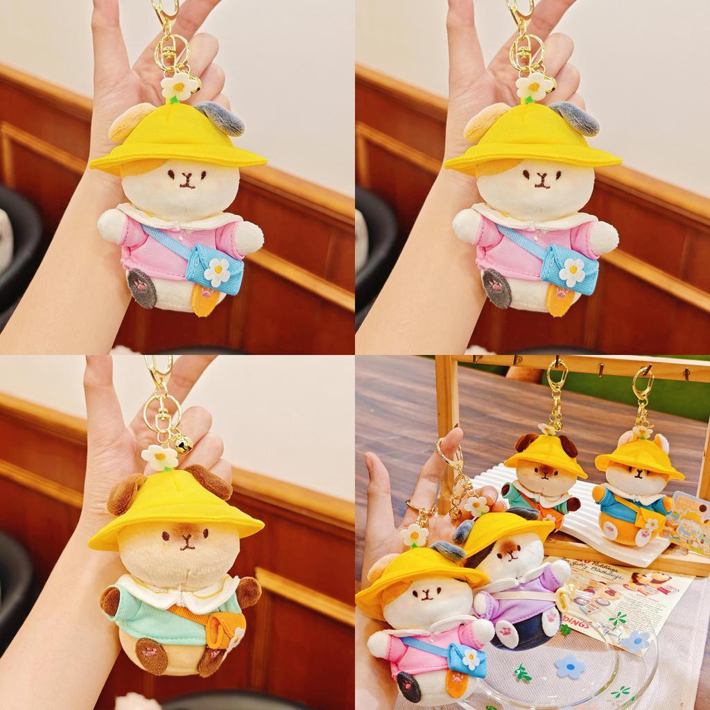 Kindergarten Guinea Pig Plush Keychain With Hat And Clothing Design For Backpack Decoration And Gifts